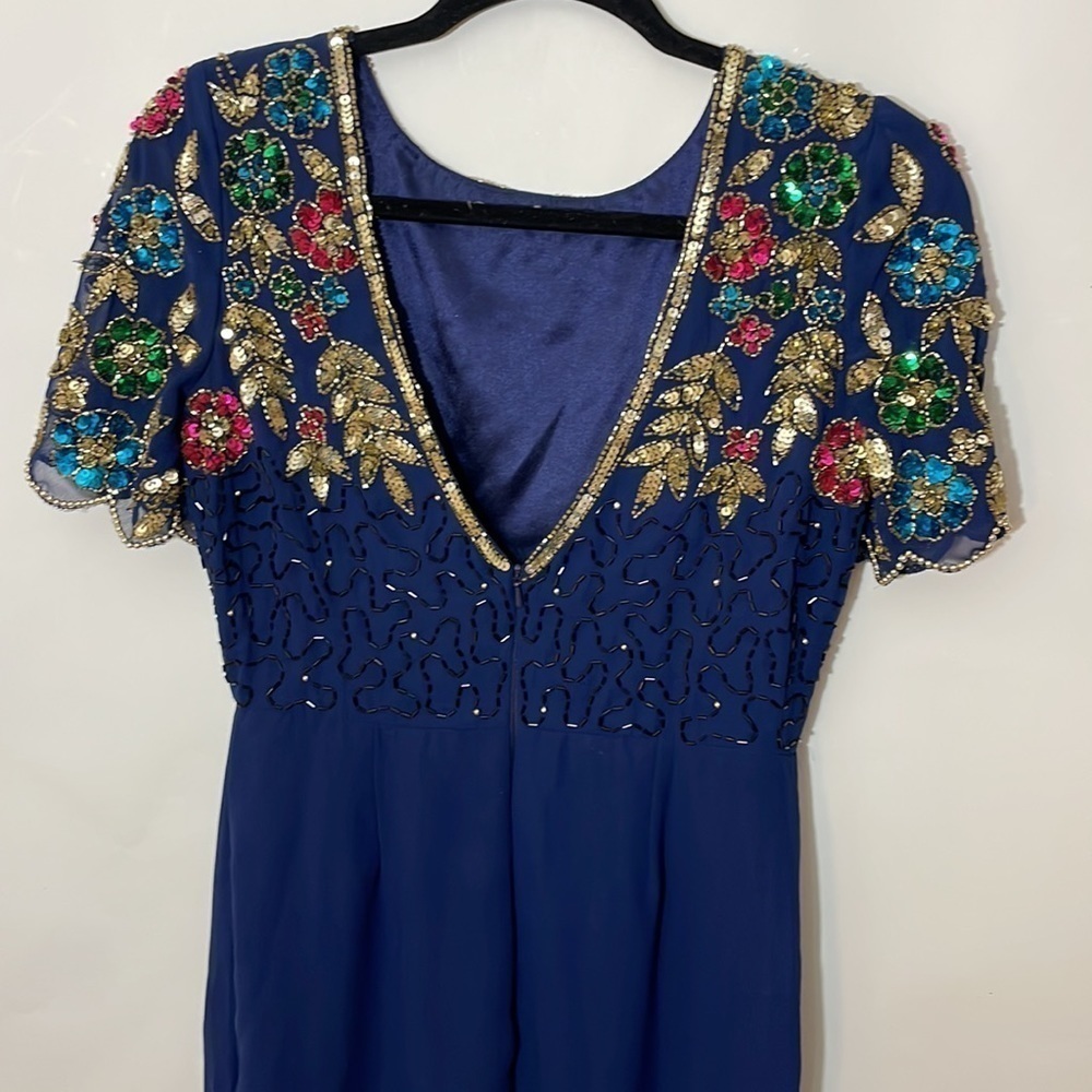 ASOS Virgos Lounge Tall Arian Embellished Maxi Dress
With Frill Wrap Skirt - Picture 9 of 13